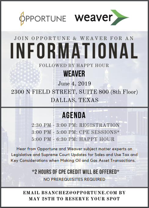 Weaver Informational - Dallas