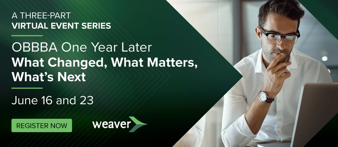 OBBBA One Year Later Webinar on June 16 and 23